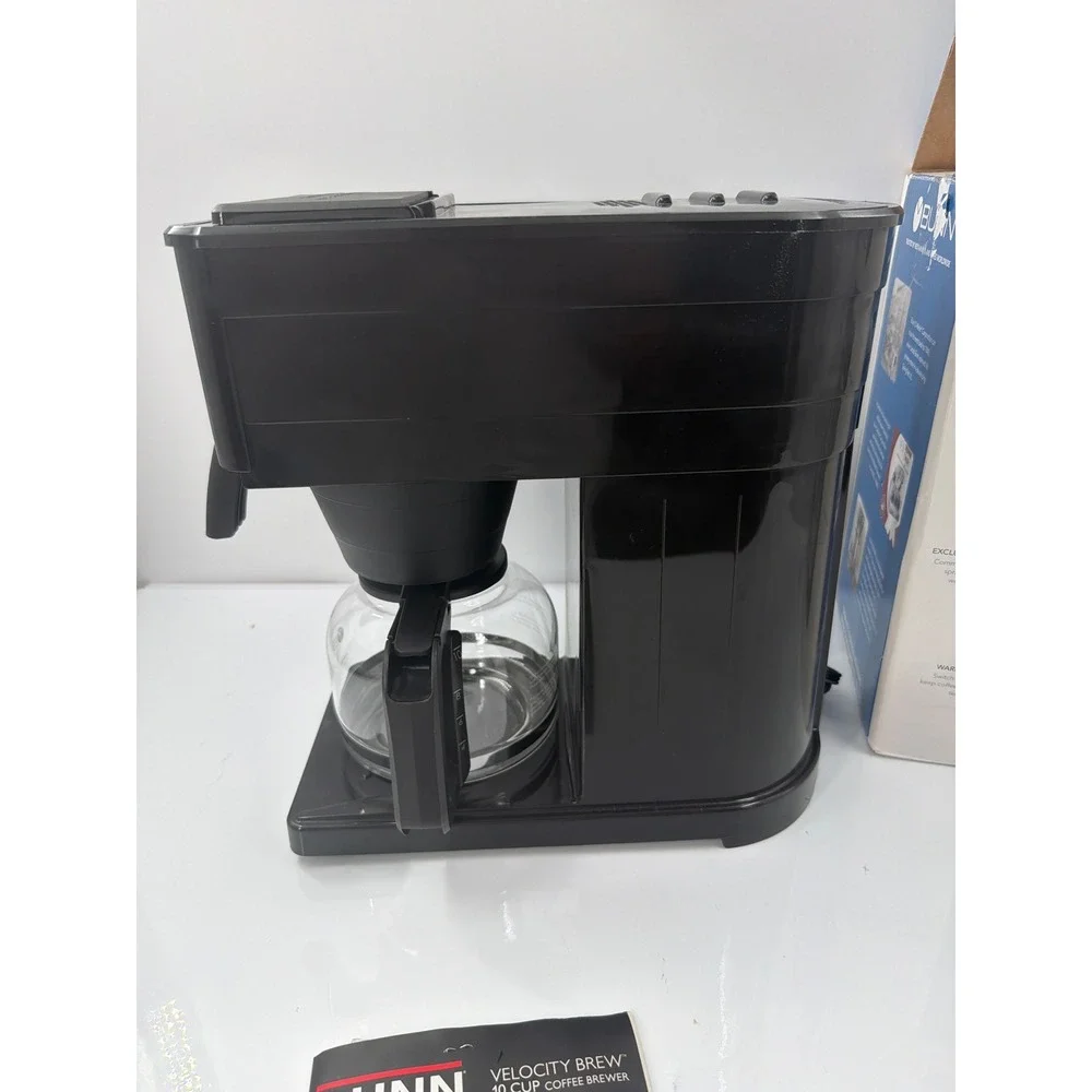 Bunn Velocity Brew 10 Cup Coffee Maker Black Stainless Steel GR Box Manual